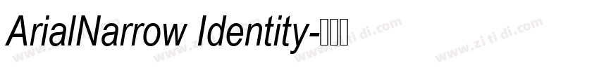 ArialNarrow Identity字体转换
